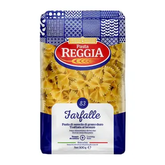 Макарони Фарфалле Pasta Reggia №83 Farfalle Реджія Паста Макарони Бантики Пшеничні Тверді сорти 500г