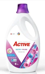 Товар Гель для прання Білих та Кольорових речей Active Whites Color Washing Gel Aroma Effect Актів 3Д ефект 120прань 6000мл