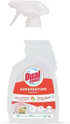 Товар Засіб для видалення Жиру Універсальний Спрей Dual Power Sgrassatore Degreaser Дуал Павер Ультрасила з Марсельким милом 750мл