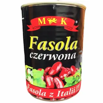Квасоля Боби консервовані M&K Fasola Szerwona Konserwowa Red Beans МК Червона в власному соці ЄвроБанка 400г