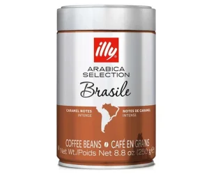 Товар Кава зернова Illy Arabica Selection Brasile Caramel notes Bold Coffebeans Іллі Арабіка Бразилія ноти Карамелі метал Банка 250г