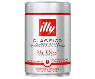 Кава зернова Illy Classico Roast Classic Blend 100% Arabika Bold Coffebeans Іллі Классік Арабіка метал Банка 250г