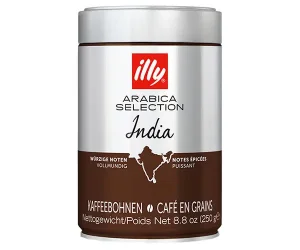 Товар Кава зернова Illy Arabica Selection India Spicy notes Bold Coffebeans Іллі Арабіка Індія Пряні ноти метал Банка 250г