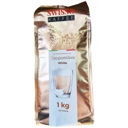 Товар Капучіно розчинний Swisso cappuchino White Instant KaffeeGetrank Coffee Свіссо Молочний крем 80порцій Пакет 1кг