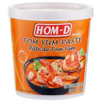 Соус Том-Ям рідкий Hom-D Tom Yum Paste Хом-Д Паста приправа для супу та маринадів Гостра Стакан 400г