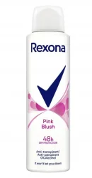 Товар Жіночий аерозольний Антиперспірант Спрей Rexona Pink Blush 48h Dry Protection Рексона Рожевий букет 150мл