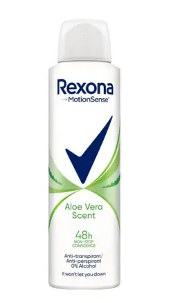 Жіночий аерозольний Антиперспірант Спрей Rexona Aloe Vera Scent 48h Dry Protection Рексона аромат Алое Вера 150мл