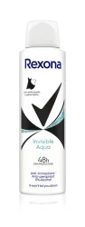 Товар Жіночий аерозоль Антиперспірант Спрей Rexona Invisible Aqua Anti marks White&Yellow Stain 48h Рексона Невидимка Антиплями 150мл
