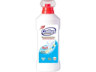 Товар Гель для прання Білого Gallus WeissWaschmittel Konzentriertes 3в1 White Gel Галуш Концентрат для світлої білизни 57прань 2л