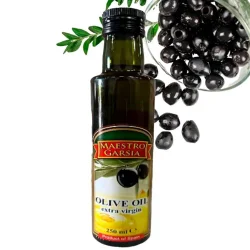 Товар Оливкова олія Maestro Garsia olive Oil extra Virgin Маестро Гарсія перший Холодний віджим Гармонійний смак 250мл