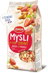 Товар Мюслі Emco Mysli Na zdravi Jahody a Mandle Емко вівсяні Пластівці суміш Злаків Полуниця з мигдалем 750г