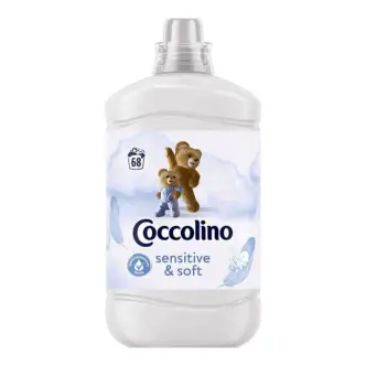 Ополіскувач для білизни Дитячий Coccolino Sensitive&Soft Коколіно Чутливий та мякий 68прань Сенситів 1700мл