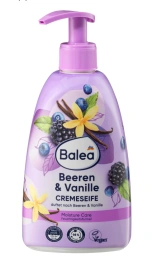 Крем-мило рідке Зволожуюче з Дозатором Balea Beeren&Vanille Cremeseife Moisture Care Балеа з ароматом Лісових ягід та Ванілі 500мл
