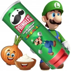 Товар Чіпси картопляні Pringles Super Mario Sour Cream&Onion Princess Прінглз Супер Маріо Сметана та Цибуля Тубус 165г