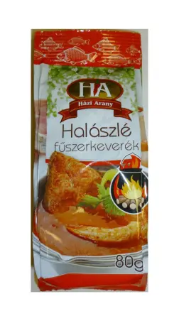 Приправа для риби та Ухи Házi Arany Halászlé fuszerkeverek Суміш спецій для рибних Супів та страв на багатті 80г