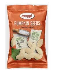 Товар Насіння Гарбуза Біле Mogyi Pumpkin Seeds Roasted Salted Модьі з сіллю Смажене без масла вакуум Пакет 50г