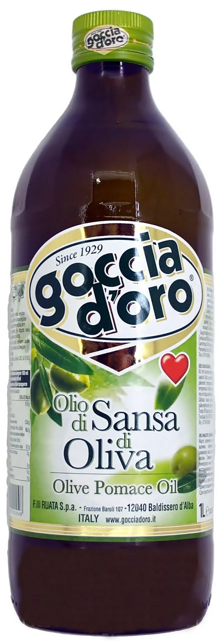 Оливковое масло goccia d'oro olio di sansa di oliva 1 л