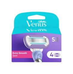 Товар Касети Леза змінні Бритви Жіночі Gillette Venus Extra Smooth Swirl Skin cushion Картріджі одноразові Змащувальна змужка 5лез 4шт
