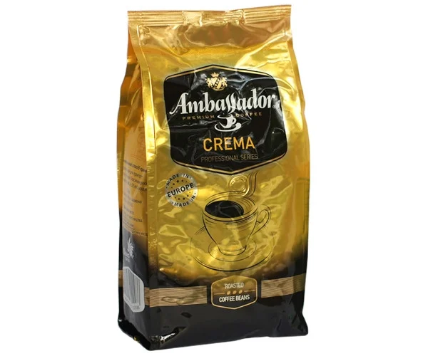 Кава ambassador crema в зернах 1 кг