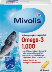 Товар Вітамінний комплекс DM Mivolis Omega-3 Міволіс Омега-3 в капсулах 60шт 1000мг