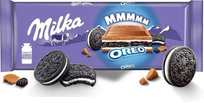 Товар Шоколад плитка Milka Oreo Chocolate Bar MMMm Мілка сендвіч молочний шоколад з Орео 300г