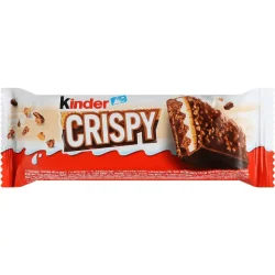Товар Шоколадний Батончик Kinder Crispy Bar Кіндер кріспі бар з шоколадно-горіховою начинкою 34г