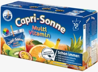 Товар Набір Сік фруктовий Capri-Sun Multivitamin Fruits Капрізон Мультивітамін фрукти Тетрапак з трубочкою Бігпак Блок 10шт 200мл