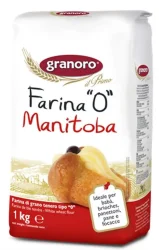 Товар Борошно пшеничне вищого гатунку Granoro il Primo Manitoba Farina 0 Граноро Фаріна манітоба Дрібного помолу Гладка для випічки 1кг