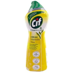 Товар Крем Молочко для очищення Побутових поверхонь Cif Schuurmiddel Cleanboost Cream Citrus СІФ Клінбуст Абразивне очищення Лимон 500мл