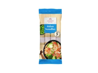Товар Локшина Удон з пшеничної муки без глютену Vitasia Udon noodles Japanese style Вітасія макарони японські Білі Порційні 300г