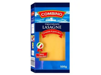 Товар Листи для Лазаньї Combino Lasagne Durum wheat semolina No pre cooking Комбіно Лазанья з твердих сортів пшениці Готові 500г