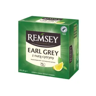 Чай чорний з бергамотом і цитрусом Biedronka Earl grey z nuta cytryny лимон 75шт 130г