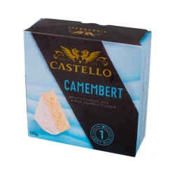 Товар Сир Камамбер з цвіллю Castello Camembert Smooth&Creamy з м'яким ароматним смаком 125г
