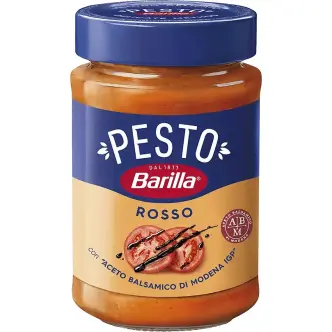 Соус паста Barilla Pesto Rosso con Aceto Balsamico di Modena Барілла Песто з томатами та оцтом Модени Червона 190мл