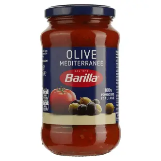 Соус Середземноморський Barilla Mediterranee Olive Барілла томати з Оливками склобаночка Червоний 400г