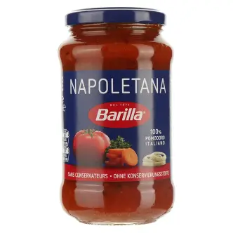Соус Неаполітанський Barilla Napoletana Tomato Барілла неапольський томатний з зеленню склобаночка Червоний 400г