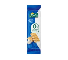 Товар Вафлі світлі Без цукру Florbu Wafer sabor flavour Nata cream 0% sugar Флорбу з Ната заварний крем 150г