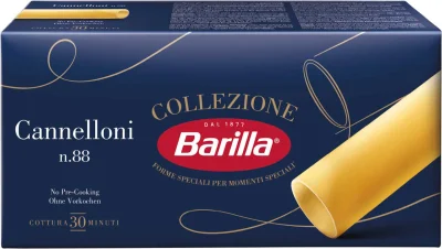 Товар Макарони Каннелоні №88 Barilla Collezione Сannelloni Piccolini Барілла Паста широкі Трубочки Швидке приготування 250г