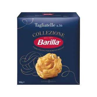 Макарони Тальятелле №16 Barilla Collezione Tagliatelle Piccolini Барілла Паста довгі широкі Стрічки Швидке приготування 500г