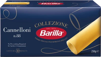 Товар Макарони Каннелоні №88 Barilla Collezione Cannelloni Барілла Паста широкі гладкі Трубочки Колекція Альденте 500г