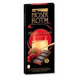 Товар Шоколад з вишнею і перцем чилі Moser Roth Sauerkirsch Chili Mousse au Chocolat екстрачорний 85% 150г