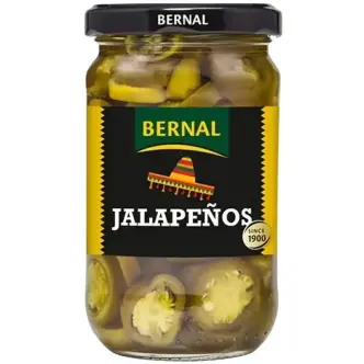 Перець Мексиканський маринований Bernal Encurtidos Jalapenos Бернал Халапеньо Гострий в розсолі Зелений Банка 300г