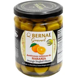 Товар Оливки мариновані з Апельсином Bernal Gourmet Naranja Бернал Гурман делікатес фаршировані пастою з апельсина Зелені Банка 436г