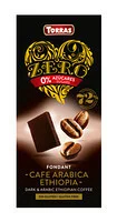 Чорний шоколад Torras без цукру torras zero cafe arabika з кавою арабіка ефіопська 100 г