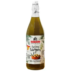 Товар Олія оливкова нефільтрована Mоnterico Olio Aceite di Oliva sin Filtrado Oil Extra Virgin Монтерік холодного віджиму Екстра 1000мл