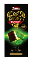 Чорний шоколад Torras без цукру torras zero with mint з м'ятою 100 г