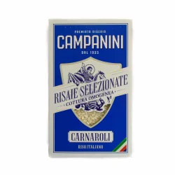 Товар Рис білий Карнаролі Riseria Campanini RisoItaliano Riso Carnaroli Premiata Рис Італії довгі зерна круглозернистий для Різотто 1кг