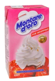 Вершки рослинні кулінарні 26% Montare Doro for Whipping Cooking sauce Монтаре Доро Взбиті для глазурування Тетрапак 1000мл