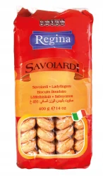 Товар Печиво бісквітне Regina Savoiardi Ladyfingers Biscuits Boudoirs Савоярді Дамські пальчики Десертне 48шт 400г