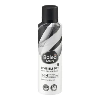 Дезодорант Чоловічий Сенсітів аерозоль Спрей Balea Men Invisible Dry Deodorant Балеа антиперспірант Невидиме осушення Балон 200мл